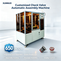 Équipement d'assemblage de vannes de contrôle automatiques non standard contrôlé par PLC XUNNUO personnalisé, moteur 1000W, multi-tension, garantie 1 an
