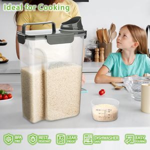 1.6L/2L/2.8L Eco-Friendly Food-grade Plastic Airtight Moisture-Proof Insect-proof Portable Grain Storage <b>Container</b> Sealing Ring - Product Image 5
