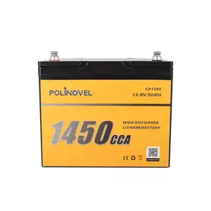 Polinovel 1450CCA音频Lifepo4跳跃启动器摩托车铁摩托车锂离子汽车启动电池