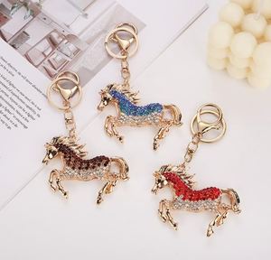 2026 Cartoon <b>Keyring</b> Pendant with Diamond Horse Creative Keychain Wholesale Metal Zodiac <b>Cute</b> Horse Pendant Keyholder - Product Image 1