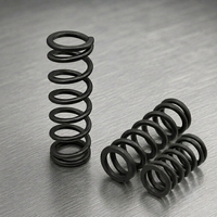 Ressort de compression en acier noir oxydé personnalisé pour équipement industriel, bobine de fil d'acier robuste OEM
