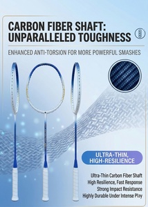 Nueva Raqueta de Bádminton de Fibra de Carbono <span class=keywords><strong>para</strong></span> Niños y <span class=keywords><strong>Principiantes</strong></span>, Ligera, de Alta Tensión, <span class=keywords><strong>para</strong></span> Entrenamiento, Venta al Por Mayor - Product Image 5