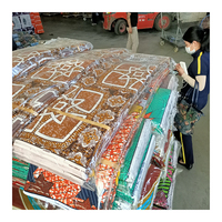 Kain Batik Afrika Bermerek Besar 100% Katun Cetak Dua Sisi Stok Lot Murah Kain Wax