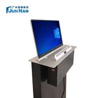 Lève-microphone ultra-fin de haute qualité avec moniteur LCD escamotable pour système de conférence sans papier, équipement de salle de conférence