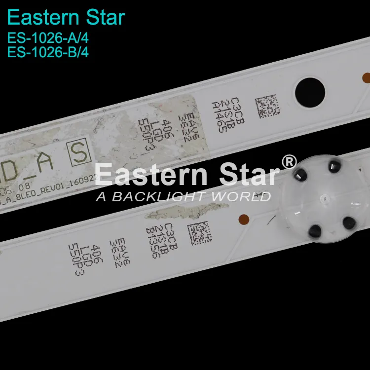 ES-1026 LED ทีวีแสงไฟใช้สำหรับ LG SSC_55LJ55/55UJ63_A_8LED_REV01_160922 55UJ63_UHD_A 55LJ55_FHD_A ไฟลาย