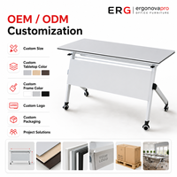 Table de formation moderne OEM en acier et bois, pliable et mobile, avec roulettes, pour salle de conférence et école