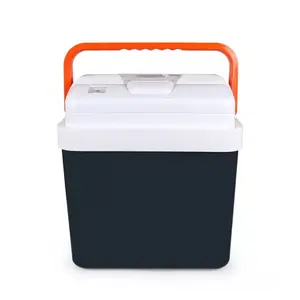 DC/AC car charging outdoor cooler separating storage camping cooler box warmer box 24L foam cooler box