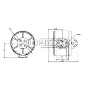 Propulseur sous-marin DR2217 Moteur sans balais étanche pour bateau de pêche ROV - Product Image 6
