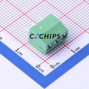 DG350-3.5-03P-14-00A(H) Screw Terminal Block Through hole Component (THT),P=3.5mm Connector 1x3P 3.5mm Green Through Hole - Product Image 2