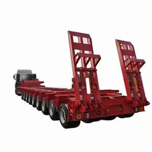 Semi-remorque surbaissée hydraulique à col de cygne 3, 4 ou 5 essieux, capacité 1-2 tonnes, dimensions 12,5x2,5x1,5m, Shandong Fengniao - Product Image 1