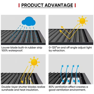 Pergola da Giardino Autoportante, Gazebo Esterno con Telaio in Alluminio, Resistente a Vento e Pioggia, Produzione Diretta - Product Image 6