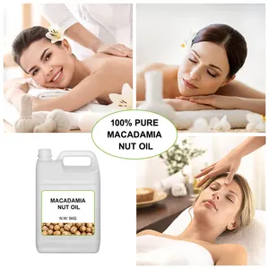 Macadamia Oil Factory Price Wholesale Massage Carrier Spa Concentrated Base Oil Bulk Oils 1000ml 1kg Skin Care For Skincare Body