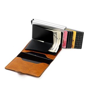 Nueva Cartera Delgada con Bloqueo RFID, de Cuero Sintético Vintage, para Tarjetas de Identificación y de Crédito, con Logotipo Personalizado - Product Image 2