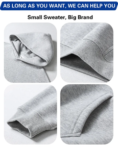 Alta calidad Anti-encogimiento al por mayor sudaderas con capucha Unisex pulóver sudaderas con capucha de gran tamaño hombres Puff impresión bordado sudaderas con capucha personalizadas - Product Image 4