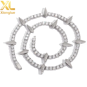 Collier Chaîne Tennis 5mm en Zircon Cubique Glacé, Style Punk Hiphop Tendance pour Hommes et Femmes, Fait Main, Cadeau d'Anniversaire de Mariage - Product Image 5