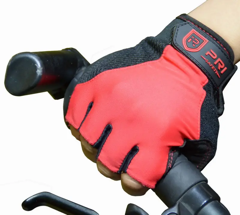 HANDLANDY Fitness Gym Training Gloves Red Foam Padded Palm Outdoor Workout Bike Gym Other Sports Gloves Cycling Glove