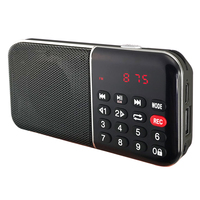 Lecteur MP3 multimédia portable rechargeable LCJ L-339 avec radio FM, lecture USB/TF et enregistreur vocal