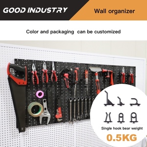 Workshop Pegboard Multifunctional Modular Tool Holder Wall Organizer Garage Organization 11.81x19.29 Inch - Product Image 3