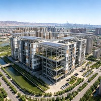 Immeuble d'appartements à structure en acier à plusieurs étages, complexe résidentiel préfabriqué, logement préfabriqué à ossature légère, taille personnalisée OEM