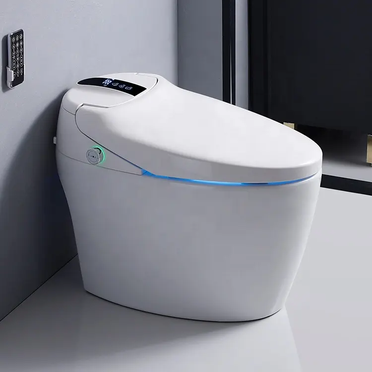 Professional design bathroom ceramic one piece commode smart toilet intelligent