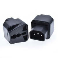 Adaptateur de prise femelle Schuko vers IEC 320 C14, adaptateur de voyage universel pour téléphone portable, AC 100~250V, cuivre, neuf, certifié CE