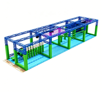 Equipo de Entrenamiento de Obstáculos Ninja Warrior Personalizado OEM, Trampolín Comercial para Ejercicios Aeróbicos en Interiores