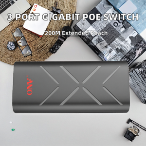 Module Ethernet PoE Gigabit 3 ports ONV, modèle ONV-POE33032PL, extension de réseau jusqu'à 200 mètres pour système de caméra IP, Chine - Product Image 2