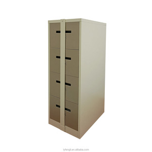 Meubles de classement verticaux modernes à 4 tiroirs en métal, avec tiroirs en acier verrouillables pour la maison, l'hôtel, l'hôpital, le salon - Product Image 4