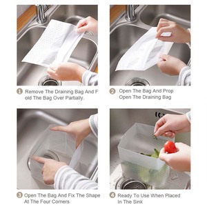 30 Bolsas de Basura Desechables Impermeables para el Hogar, Filtro de Fregadero de Cocina para Drenaje, Bolsa Antiobstrucción para Restos - Product Image 5