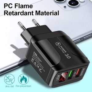 New Dual USB Port Digital Display Fast Charger 5V4.1A QC3.0 Quick <b>Adapter</b> Wall Charging Travel <b>Adapter</b> for iPhone Samsung - Product Image 5