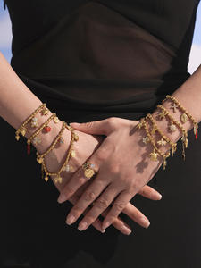 <span class=keywords><strong>Collier</strong></span> tendance DIY multi-accessoires avec pendentif papillon en zircon, chaîne à maillons en acier inoxydable plaqué or 18 carats, zircon de laboratoire pour femme - Product Image 1