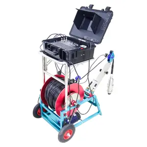 300m Borehole Borewell Deep Well Inspection Camera With 90mm Pan Tilt Camera LED Focus