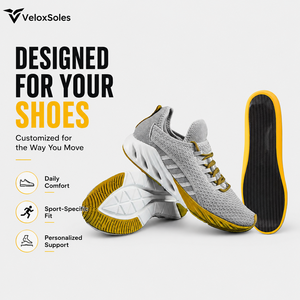 Carbon Fiber Gel Insoles with EVA Layer for Maximum Shock Absorption and Arch Support in Sports <b>Shoes</b> - Product Image 6