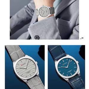 Montre à quartz CURREN 8480 pour homme, design minimaliste sans aiguille des secondes, bracelet en cuir léger et élégant - Product Image 5