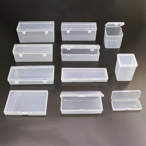 Small Plastic Storage Container Rectangular square Large Capacity Tool Case Box Packaging Cylinder Small PP Case