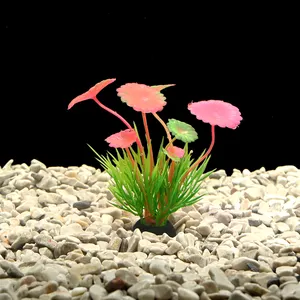 水中プラスチック人工水族館植物ソフト水槽植物装飾水生アクセサリー卸売