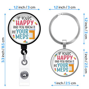 Porte-clés rétractable créatif transfrontalier avec boucle à tirage facile, motif imprimé en patch de cristal, anti-perte, personnalisable - Product Image 4