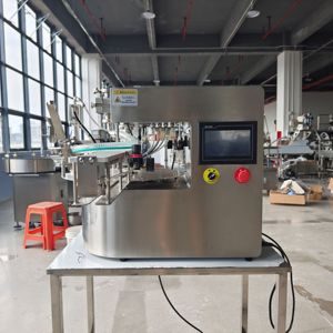 Máquina de llenado de boquillas, máquina de tapado y envasado de sobremesa, fácil de operar, configuración digital que le permite guardar parámetros para el - Product Image 2