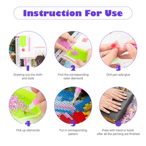 Pintura <span class=keywords><strong>de</strong></span> Diamantes <span class=keywords><strong>de</strong></span> <span class=keywords><strong>Loro</strong></span> para Adultos, Kits <span class=keywords><strong>de</strong></span> Pintura <span class=keywords><strong>de</strong></span> Diamantes 5D Redondos Completos, Manualidades Hechas a Mano, 30x40cm/12x16 pulgadas Sin Marco - Product Image 5