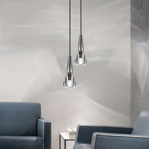 Zèle Éclairage Moderne Simple Cristal Cuivre Pendentif Lumière Intérieur En Forme De Bouteille Cristal Pendentif Lumière - Product Image 3