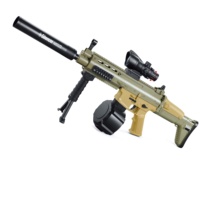 KK Nouveau SCAR 85CM Blaster à billes de gel électrique, Blaster d'éclaboussures en mode automatique et manuel pour les activités de plein air Jeux d'équipe de tir