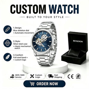 Brand Men's <b>Automatic</b> Mechanical Wrist Watches Alloy Glass <b>Chronograph</b> 3ATM Water Resistant Japanese Movement Business Fashion - Product Image 1