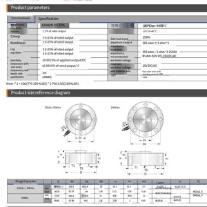 Sistemas de Pesaje VEIDT para Sensores de la Empresa Americana Transcell: PTCT-11.3t, PTCT-22.7t, PTCT-45.4t, PTCT - Product Image 4