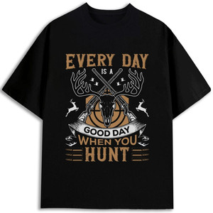 Camiseta de Caza para Hombre, 180 g/m², 100% Algodón, Cuello Redondo, Manga Corta, Impresión Serigrafiada, Ecológica, Hecha en EE. UU. - Product Image 1