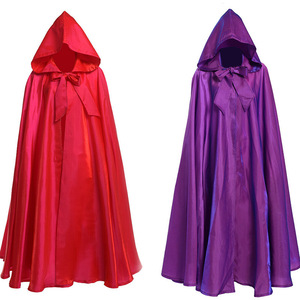 Nuevo <span class=keywords><strong>Disfraz</strong></span> <span class=keywords><strong>de</strong></span> Cosplay para Adultos, Túnica Larga con Capucha, Capa <span class=keywords><strong>Medieval</strong></span> <span class=keywords><strong>de</strong></span> Color Sólido para Brujería, Navidad, Halloween y Fiestas - Product Image 3