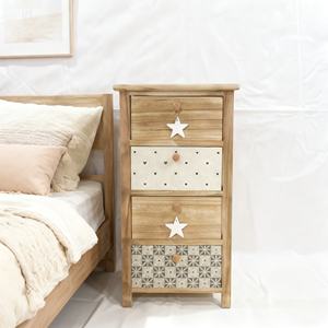 خزانة تخزين خشبية صديقة للبيئة مع أدراج، تصميم أنيق لخزانة الأدراج للمنازل وغرف النوم وغرف المعيشة - Product Image 3