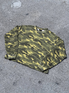 T-shirt thermique à manches longues camouflage personnalisé pour hommes, t-shirt thermique à manches longues en tissu gaufré camouflage - Product Image 2