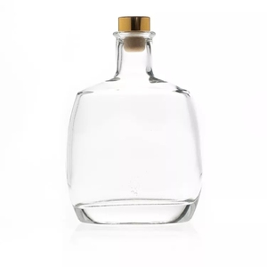Conception de Logo client 700ml bouteille vide de Whisky <span class=keywords><strong>Vodka</strong></span> en verre plat avec bouchon - Product Image 5