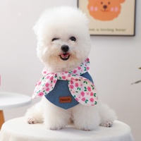 Bandanas en tweed tendance pour animaux de compagnie, vente en gros, marque privée, avec nœud papillon, élégantes, pour chiens et chats