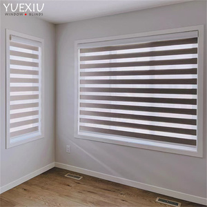 <span class=keywords><strong>Precio</strong></span> de fábrica de alta calidad inteligente motorizado fácil de Fijar filtro de luz tela inalámbrica Rainbow Zebra Blind - Product Image 2